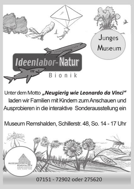 21.06.2018 Nr. 25 17 Museumsverein Remshalden www.museumsvereinremshalden.de Donnerstag, 5. Juli: Stammtisch Beim nächsten Stammtisch am Donnerstag, 5.