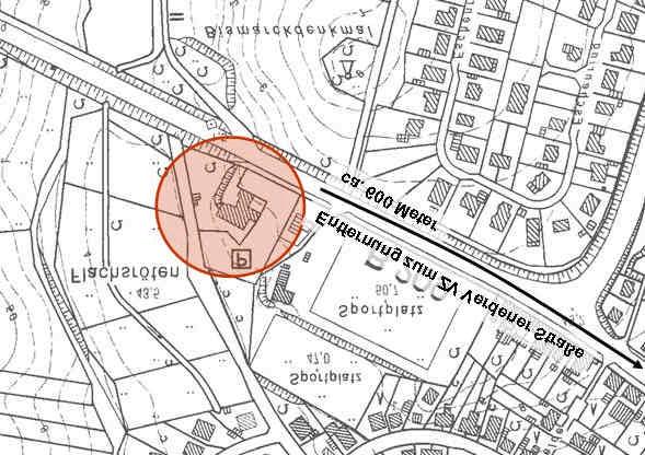 7.2.2 Verdener Straße (südlich Grünenthal-Stadion) (Standort 10) Standort 10 befindet sich im südlichen Kernstadtbereich der Verdener Straße und grenzt direkt an einen Sportplatz an.