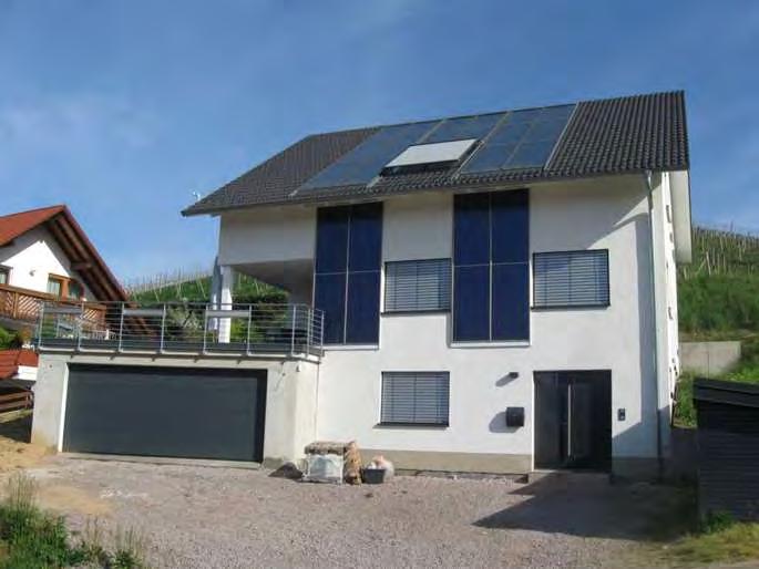 Einfamilienhaus (2012) Kappelrodeck Kollektorfläche: 36 m² + 14,5 m²