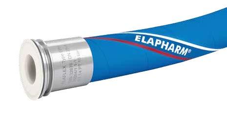 Pharmaschlauch PTFE Elapharm EPH Innen : Teflon PTFE weiß, fest mit dem Druckträger verbunden, nicht elektr.