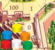 Spielziel Die Spieler schlüpfen in die Rolle von Bauherren im mittelalterlichen Granada und engagieren Bautrupps, um die Stadt weiter aufzubauen.