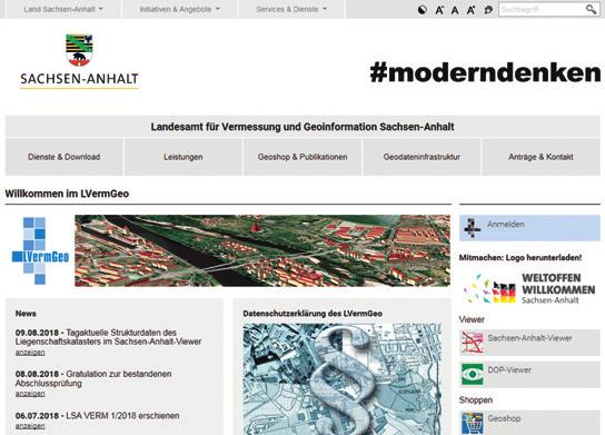 Geodatendienste Im Geodatenportal unter www.lvermgeo.sachsen-anhalt.