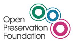 Vernetzungsmöglichkeiten international IV OPF Open Preservation Foundation http://openpreservation.