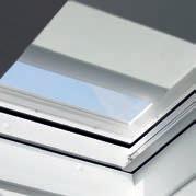 Sonnen- und Hitzeschutz für Flachdach-Fenster Flachdach-Fenster mit FMG Flachdach-Fenster mit MSG-WL Faltrollo FMG: Lichtregulierung und Sichtschutz stufenlose Positionierung per Fernbedienung