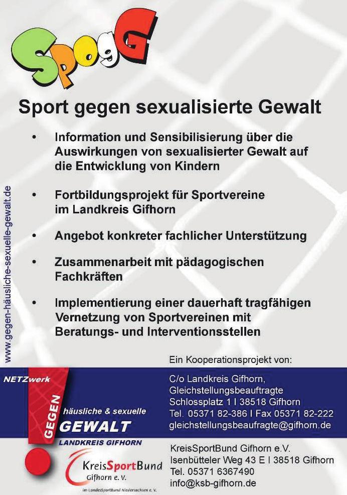 Die Sassenburg 7 Nr. 09/2018 Der Kreissportbund informiert Klimaschutz Aktuell Ein versteckter Dauerbrenner!