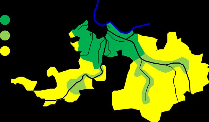 35 Die geografische Zuordnung der Angebotssegmente berücksichtigt weitgehend das Raumkonzept des Kantons Basel-Landschaft: Innerer Korridor Teilersatz Individualverkehr Ländliche Entwicklungsachsen