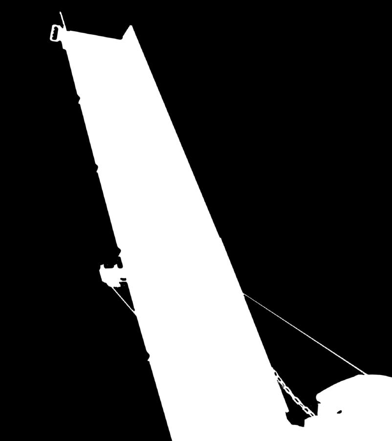 Sieblänge Höhe Splitterauswurf Höhe Auslaufrutsche (Unterkante) Höhe Einfülltrichter Gesamthöhe
