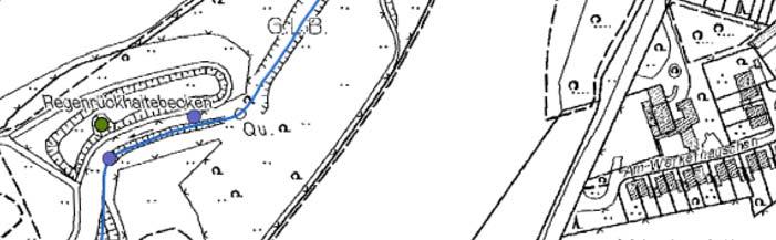 1 Oberlauf Leibecker Bach Gemäß ELWAS-WEB hat der Leibecker Bach eine Einzugsgebietsgröße von: A E = 0,4169 km 2 = 41,69 ha Das Einzugsgebiet selbst ist kaum bebaut.
