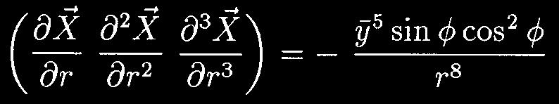 Koordinatensystems r = 0 für φ = const.