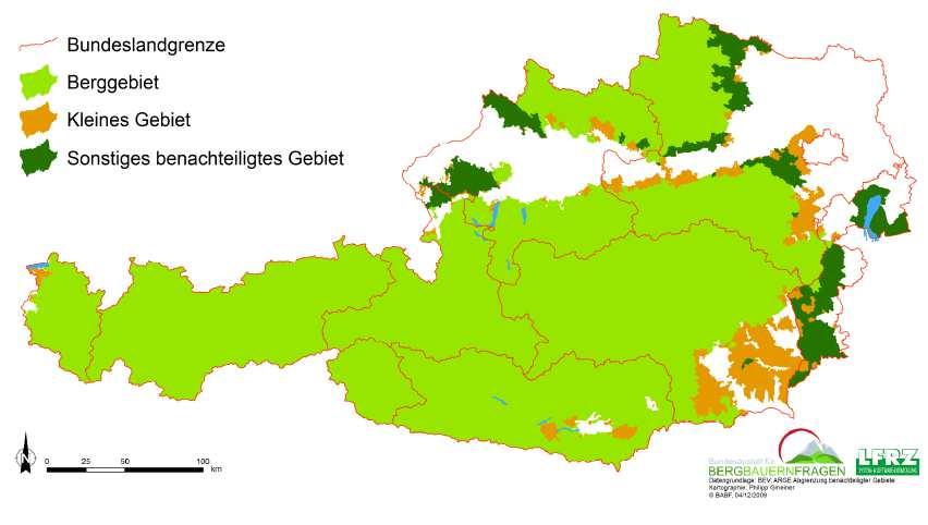 Benachteiligte Gebiete in Österreich