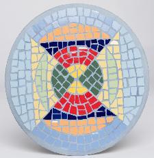 Mosaikarbeit Rosenkugel