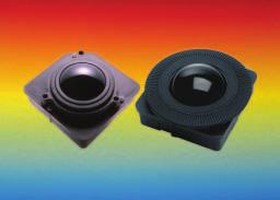Optische Panel-Trackballs Typen MBIO38 / MBIO50 Kugeldurchmesser 1,5 (38,1mm) / 2 (51,8mm) optische Abtastung der Kugelbewegung, keine