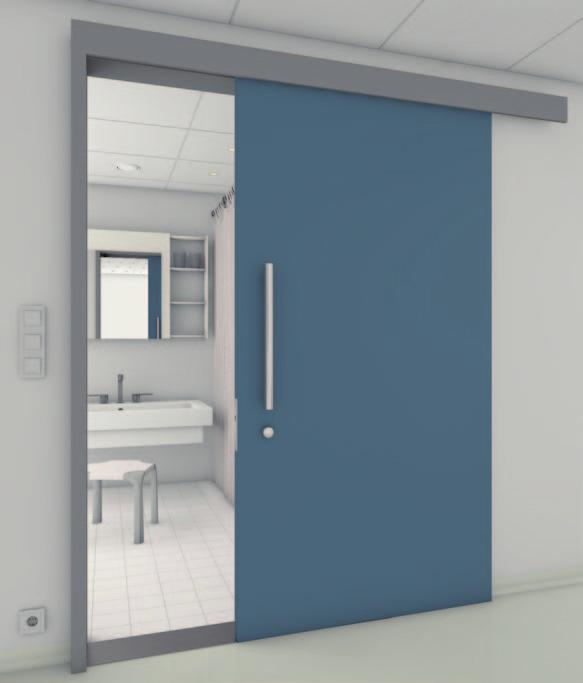 Badezimmer Zargen für Schiebetüren vor der Wand laufend Schiebetüren bieten mehr Bewegungsfreiheit im lichten Durchgang.