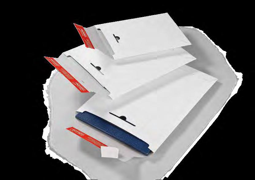 Ihre Dokumente hochwertig verpackt Versandtasche aus Vollpappe in weiß Geeignet für Prospekte, Zeitschriften, Dokumente, Datenträger und vieles mehr.