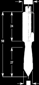 Zentrierspitze Implementation: Scope cutting, with TC centre point Schaft 10 x 24 mm/shank 10 x 24 mm D SL GL S R/L Bemerkung /VE 1452 050 01 5 27 58 10 R Rechtslauf 370135 29,75 1452 080 01 8 27 58