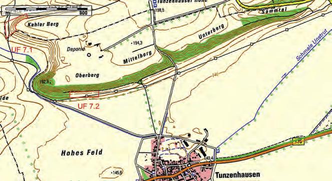 Karte 1: Übersicht PG 7 Kahler Berg und Drachenschwanz bei Tunzenhausen.