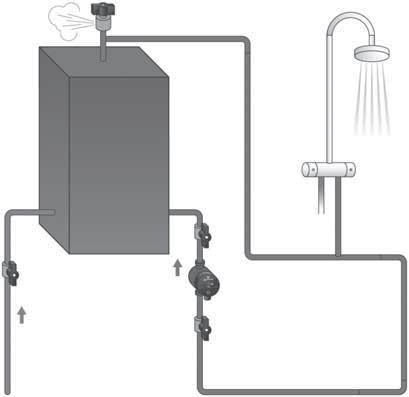 1 Produktbeschreibung Anwendungen Die Grundfos Zirkulationspumpen COMFORT sind für den Einsatz in folgender Anwendung bestimmt: Trinkwarmwassersysteme in Ein- und Zweifamilienhäusern.