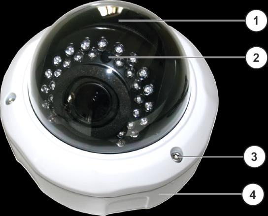 Kamera montieren Lösen Sie die 3 Gehäuseringschrauben mit dem beiliegenden Winkelschraubendreher, um die Kamera zu öffnen.