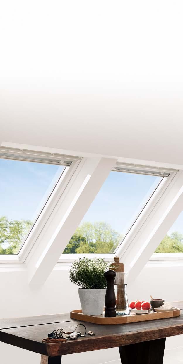 Mehr Licht und Luft für Gesundheit und Wohlbefinden Seit 1942 setzt VELUX Maßstäbe bei durchdachten, zukunftsweisenden Lösungen aus Dachfenstern, Sonnenschutz und Rollläden, die Ihnen zu jeder