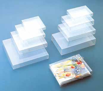 Transparente Verpackungen emballages transparents 45 Stulpschachteln boîtes deux pièces Stulpschachteln, Würfel boîtes deux pièces, cube Transparent /
