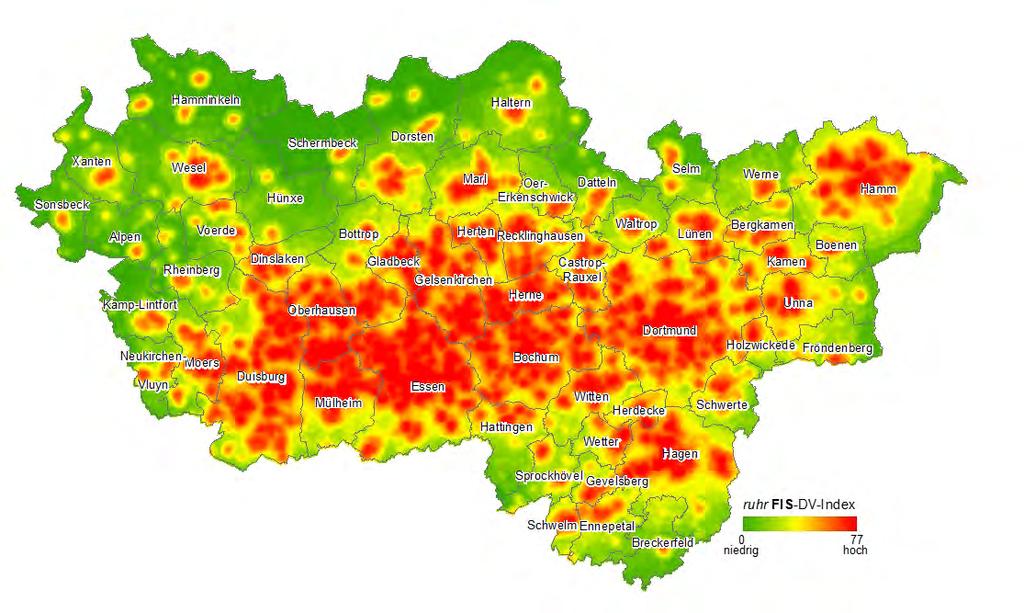 ruhrfis-dv-index zusammengefasste Betrachtung