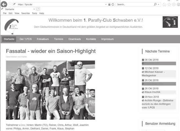 44 44 Unsere Homepage Unsere Homepage (kurz HP ): www.1pcs.de - ist das zentrale Info- Medium. Hier gibt es allgemeine sowie aktuelle Informationen zum Club und dessen Aktivitäten.