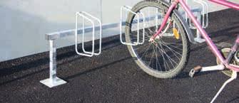 Fahrradständer TRENTON, zum Aufdübeln, 4 Stellplätze Baukastensystem: Durch Aneinanderreihen problemlos erweiterbar.