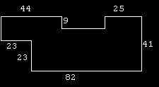 Flächeninhalt. Skizze (Maße in m) Aufgabe 11 (5G5.04-021-m) Berechne den Flächeninhalt des Grundstücks! Maßstab 1:500 Maße in mm! Aufgabe 12 (5S4.