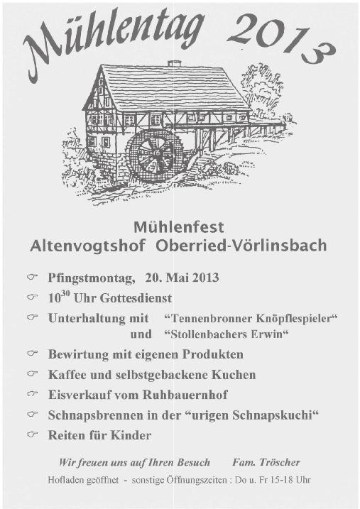 OBERRIED Mittwoch, 8. Mai 2013 Seite 5 Unterimmi-Hock der Feuerwehr Oberried Am Donnerstag, 09.