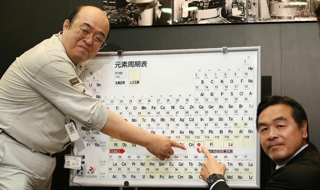 73 Elemente sollen nach Japan, Moskau und Tennessee heißen Vier neue Namen im chemischen Periodensystem wurden vorgeschlagen. 09.06.