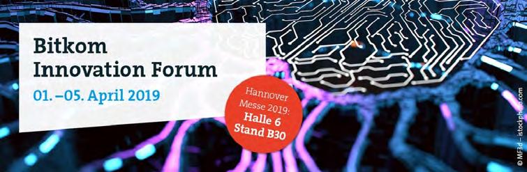 Bitkom Innovation Forum Halle/hall 6, Stand/booth B30 03.04.