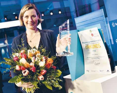 6 zeitung Aus dem Verbund Auszeichnung für familienfreundliches Arbeitszeitmodell Pflegemanagement-Award für Nachwuchsmanager geht an Sabrina Roßius BERLIN.