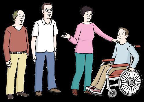Seite 10 Ab und zu gibt es wichtige Entscheidungen für Menschen mit Behinderungen. Sie sollen dann gut mitbestimmen können. Der Staat muss dafür noch mehr tun.