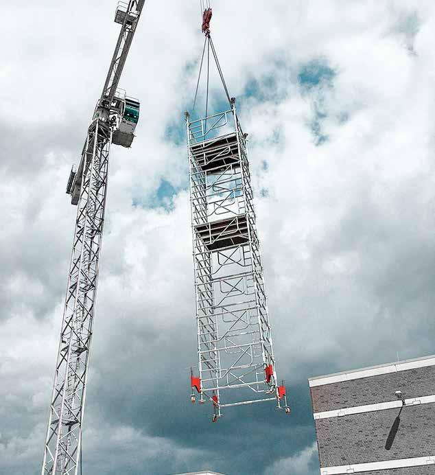 Kopfspindeln lässt sich jede gewünschte Turmhöhe bis 18,66 m (gemäß Typenprüfung) realisieren.