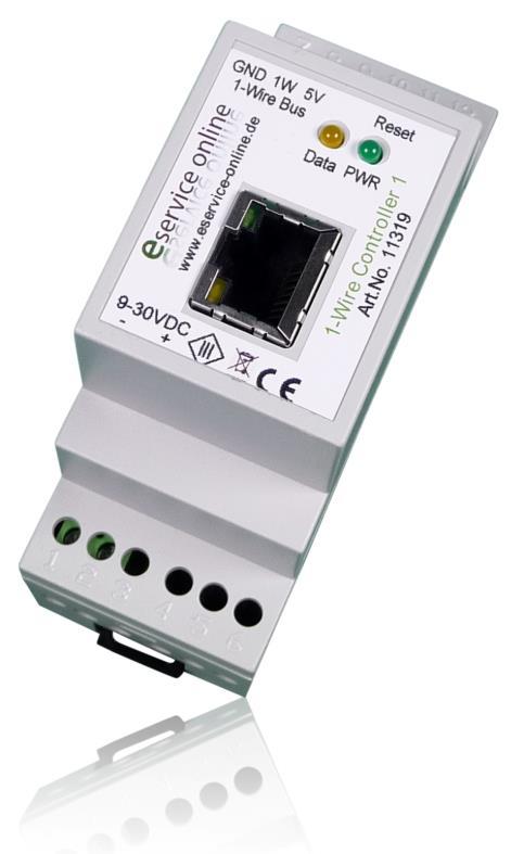 Bedienungsanleitung 1-Wire Controller 1 Ethernet 1-Wire Controller zur autarken Kommunikation und Aktualisierung des 1-Wire Netzwerks.