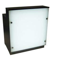 350 x H 1300 mm Präsentationspodest mit Acrylglashaube Schwarz oder Weiß Holz Presentation platform