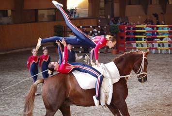 Für die einen ist Voltigieren eine spielerische Art sich an den Umgang mit Pferden zu gewöhnen, für andere eine medizinisch-therapeutische Maßnahme.