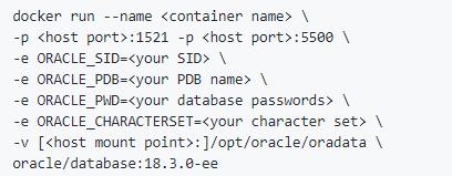 Das Setup Ausführen eines (Oracle) Docker Images Am Ende des Builds und Ablage in der Registry Starten des DB Containers docker run --name