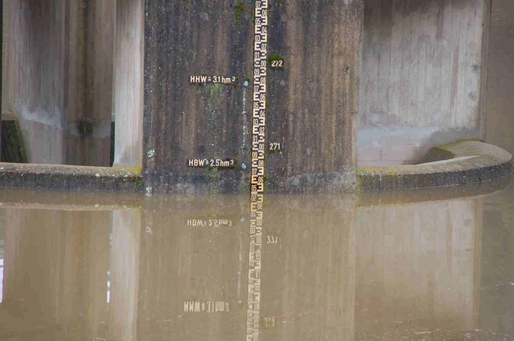 HRB Marbach Hochwasser Januar 2011 Die höchste Stauquote lag bei 270,62