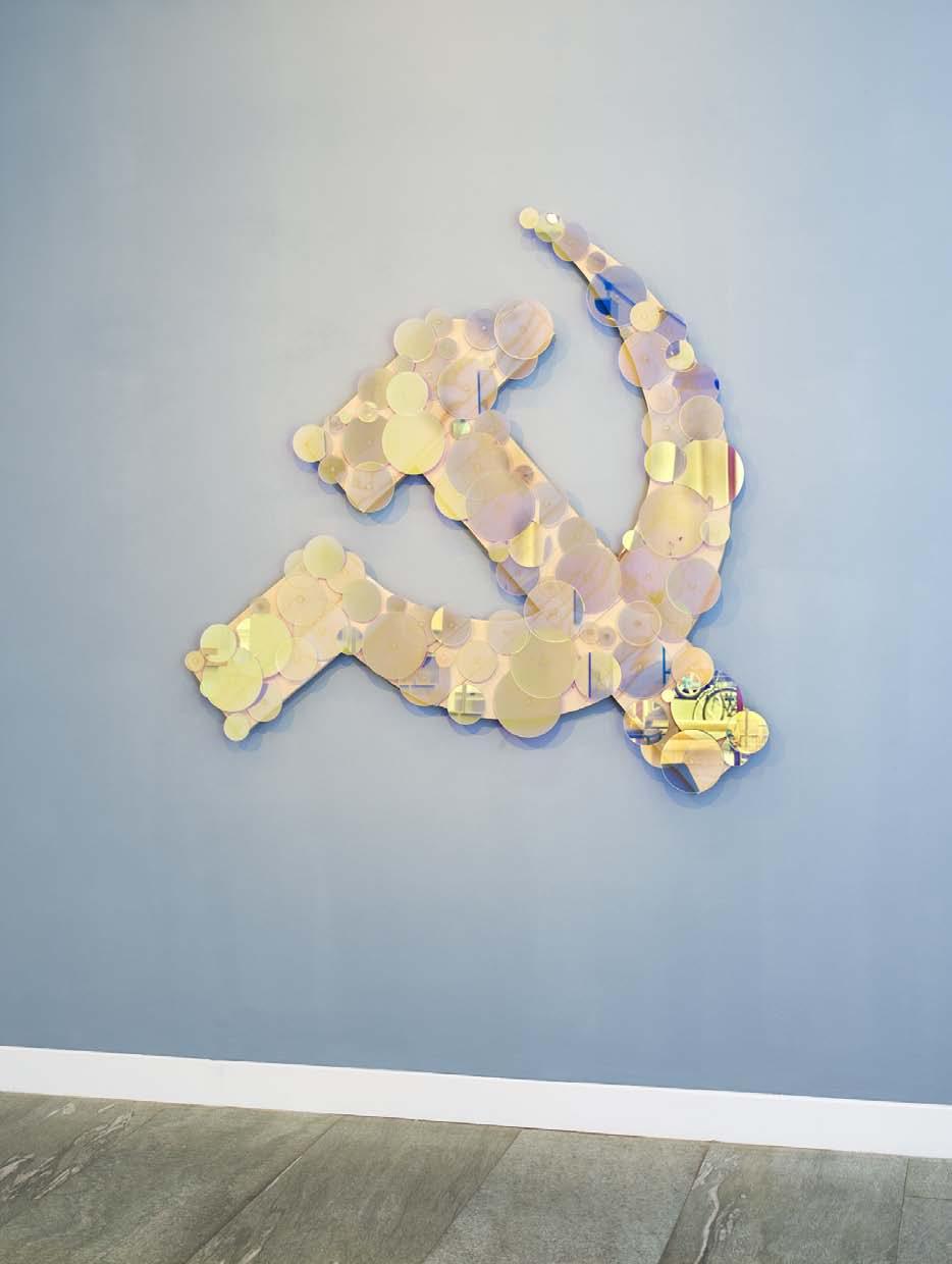 JENS GUSSEK Hammer and Sickle Wall object Dicroitic