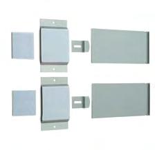 Verdeckte selemente für 1, m² Spiegelfläche 1 Set bestehend aus: 2 Aufhängebleche für Spiegelrückseite, selbstklebend 2 Mauerhaken 2