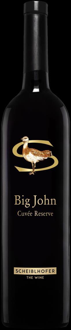 Big John 2016 Name: Big John 2016 Zweigelt, Cabernet Sauvignon, Pinot Noir Österreichischer Qualitäts-Rotwein, 12 Monate in neuen amerikanischen Barriques Dichtes Violett mit rubinroten Rändern,