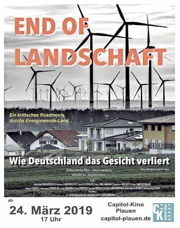 Amtsblatt der Stadt Tanna - 13 - Nr. 3/2019 End of Landschaft - Der Film Wird der Odenwald (Foto), wird unsere Landschaft generell durch die Energiewende zum Industriegebiet?