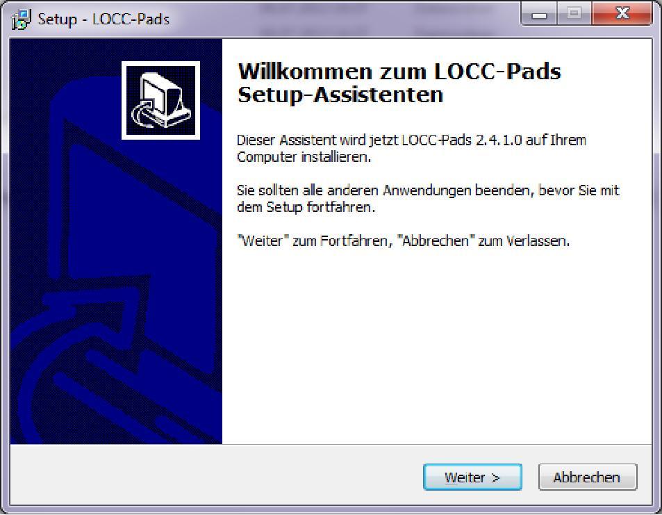 Die Software und deren Komponenten sind nur in Verbindung mit LOCC-Box-Net Modulen zu verwenden und sind für folgende Betriebssysteme geeignet: Windows 2000 1) Windows XP 1), 32-Bit Vista 1), 32-Bit