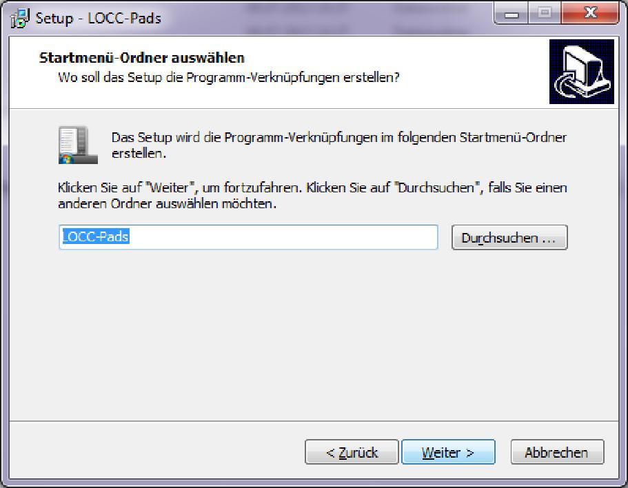 Im Fall einer Ablehnung ist das Weiterführen der Installation nicht möglich. Bitte mit Weiter, Zurück oder mit Abbrechen bestätigen. 6.