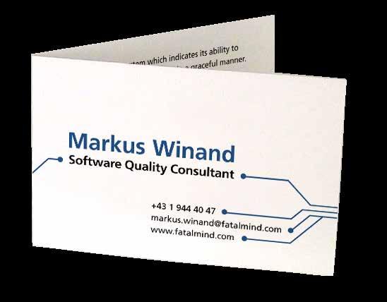 Visitenkarten für Markus