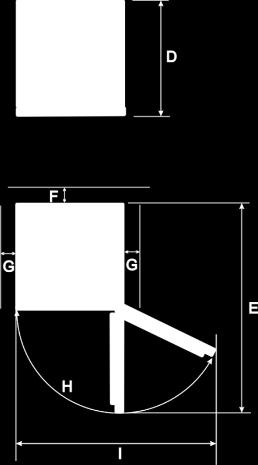 Montage Gerätemaße in mm und Grad A B C D E F G H I 554 1800 100 558 1068 30 50 135 966 (Abbildungen ähnlich) 2.