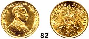 Wilhelm II. 1888 1918 80 252 20 Mark 1913 A.