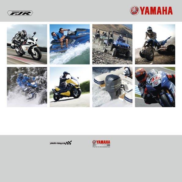 2009 www.yamaha-motor.de Haftungsausschluss Sicher Motorrad fahren. Darum stets mit Helm, Schutzkleidung und ggfs. mit Schutzbrille fahren. Zeigen Sie partnerschaftliches Verhalten im Straßenverkehr.