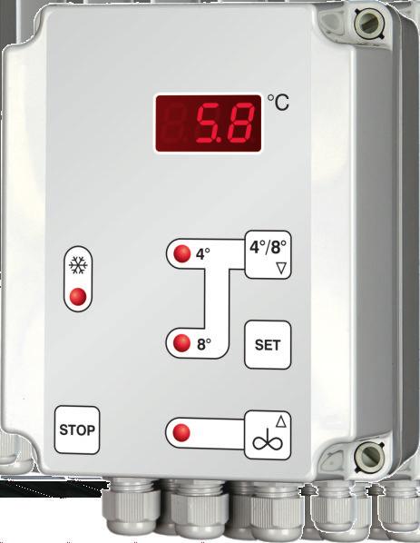 ETM-W300 für 1-phasige Milchkühlalage Der Milchtemperaturregler ETM-W300 bietet iovative Regeltechik i eiem robuste ud spritzwassergeschützte Kuststoffgehäuse für die Wadmotage.